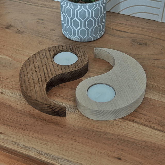 Yin et Yang en frêne