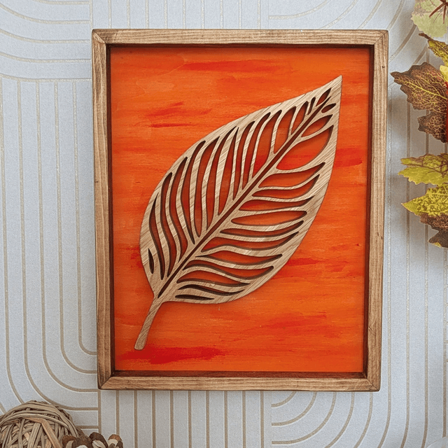 Tableau feuille automne
