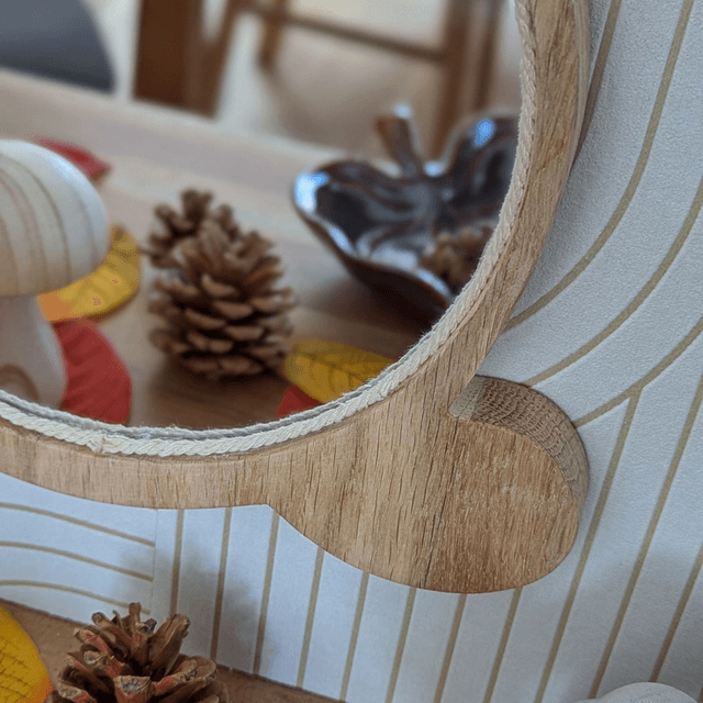 Miroir Lapin en chêne