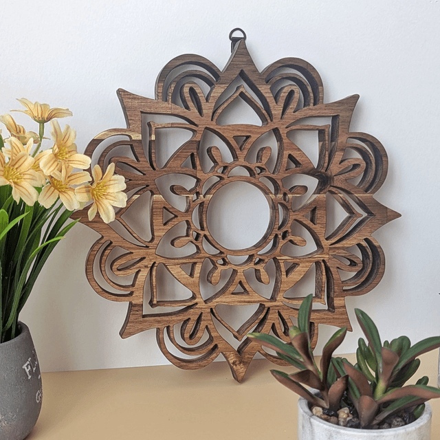 Mandala en acacia
