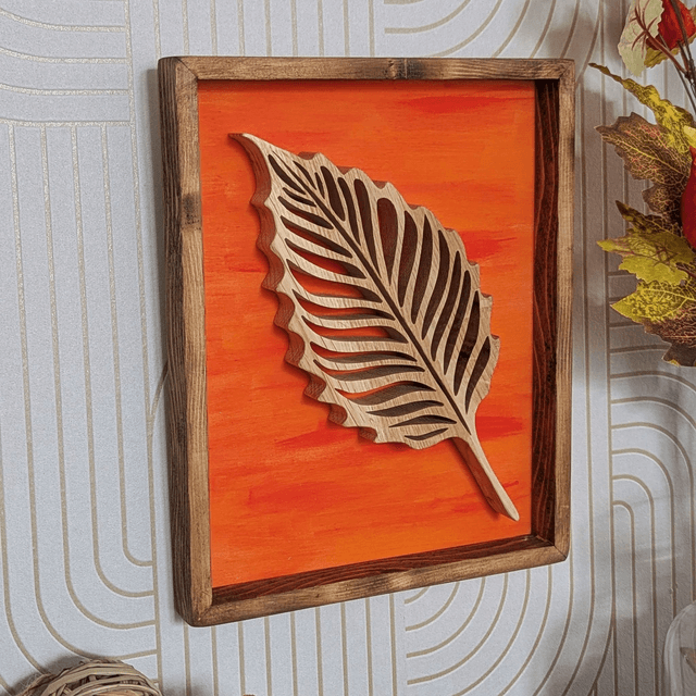 Tableau feuille automne