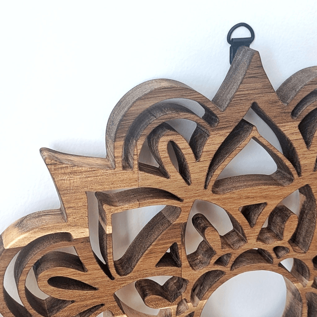 Mandala en acacia