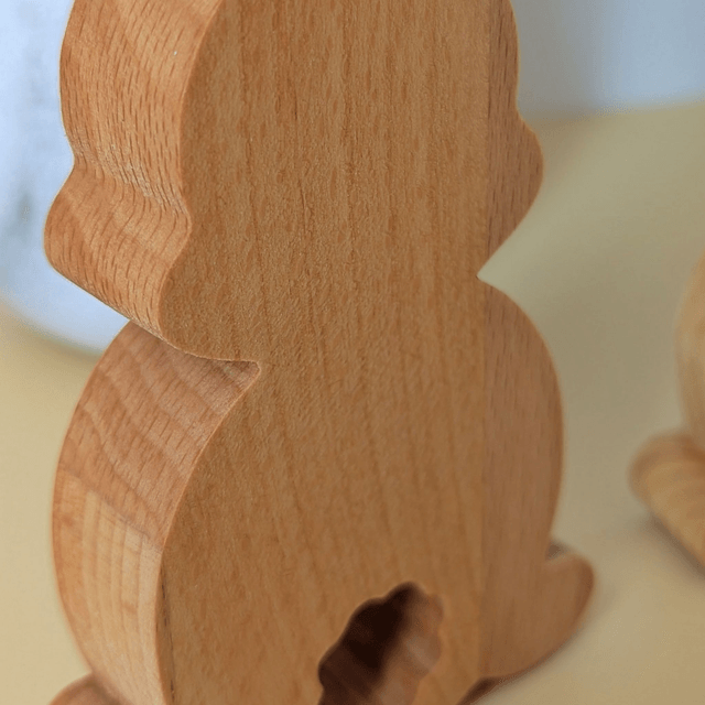 Lapins trio en chêne hêtre et frêne