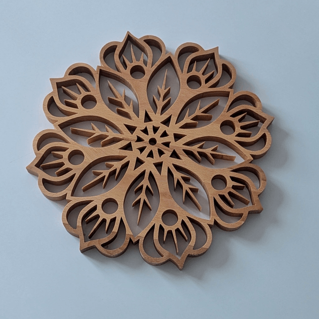 Mandala en hêtre