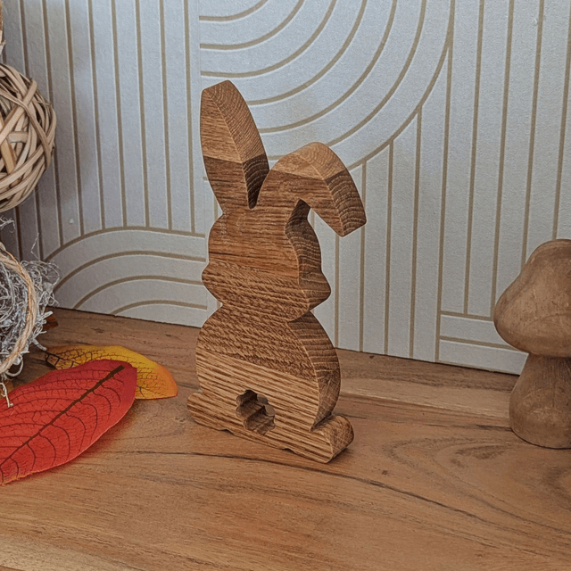 Lapin en chêne