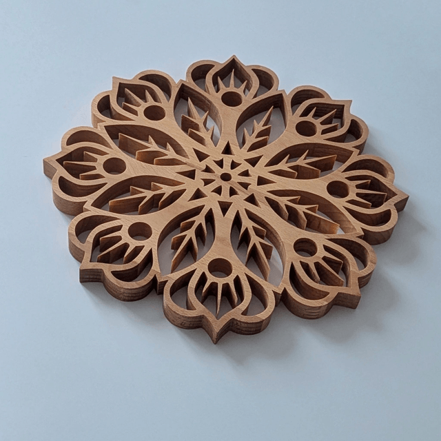 Mandala en hêtre