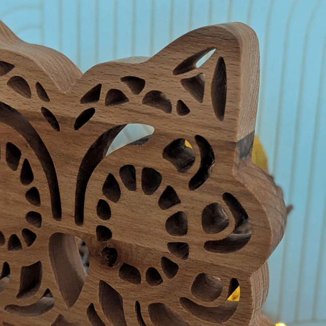 Hibou en hêtre