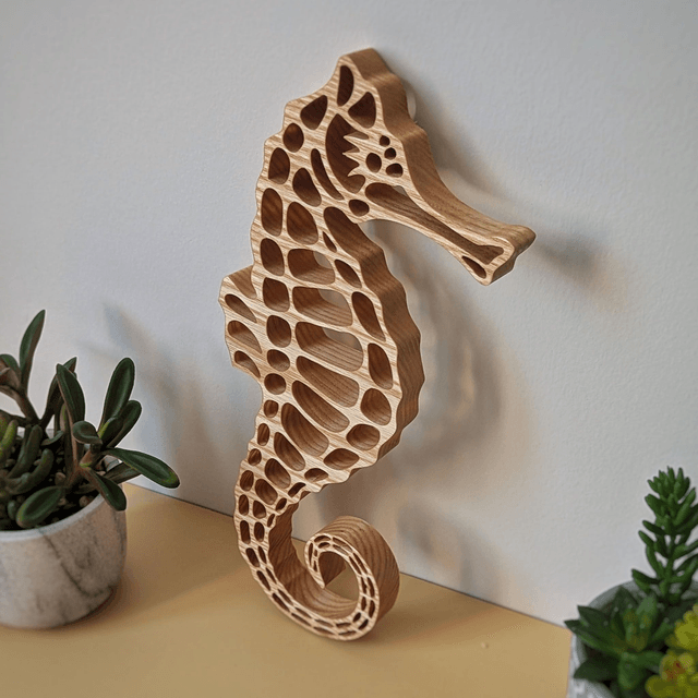 Hippocampe en frêne