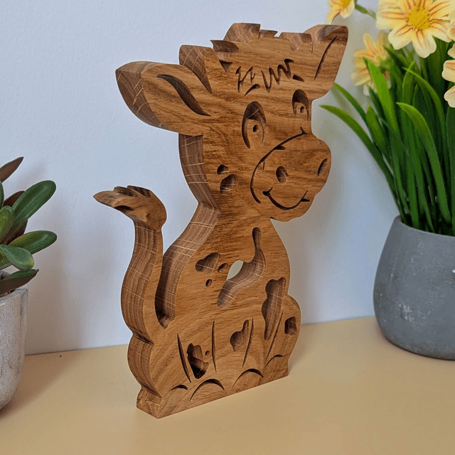 Vache en chêne