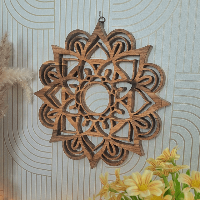 Mandala en acacia