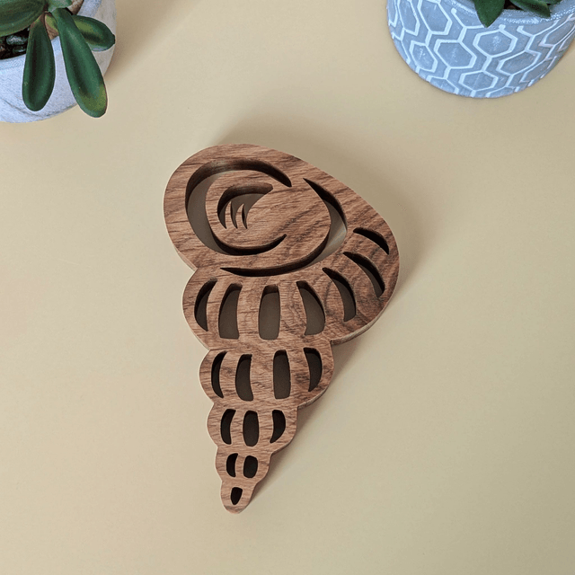 Coquillage en chêne