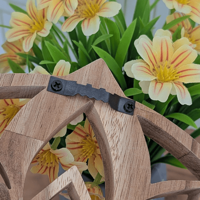 Fleur de lotus en acacia