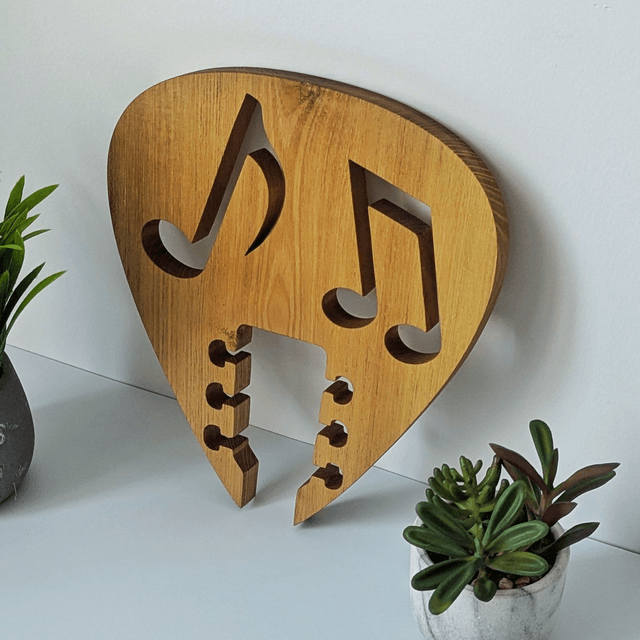 Médiator guitare en acacia