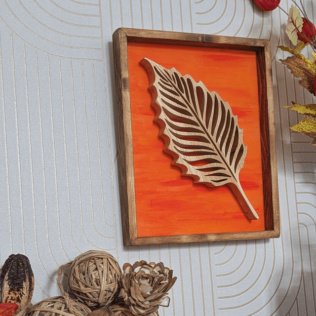 Tableau feuille automne