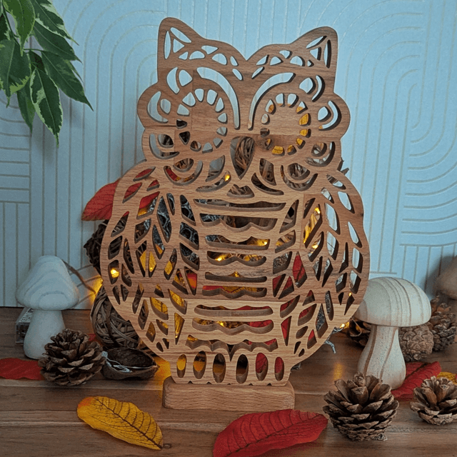 Hibou en hêtre