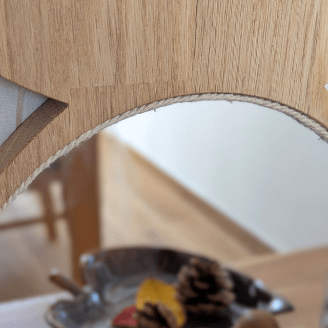 Miroir Lapin en chêne