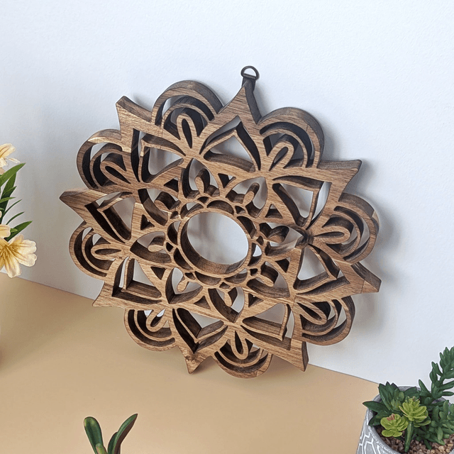 Mandala en acacia