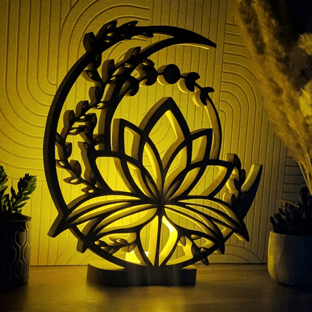 Lune de lotus V3 en hêtre
