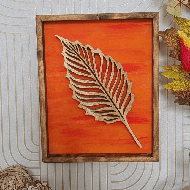 Tableau feuille automne
