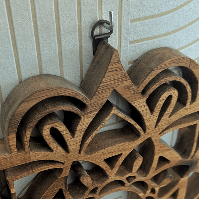 Mandala en acacia