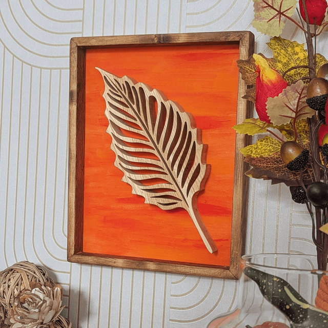 Tableau feuille automne