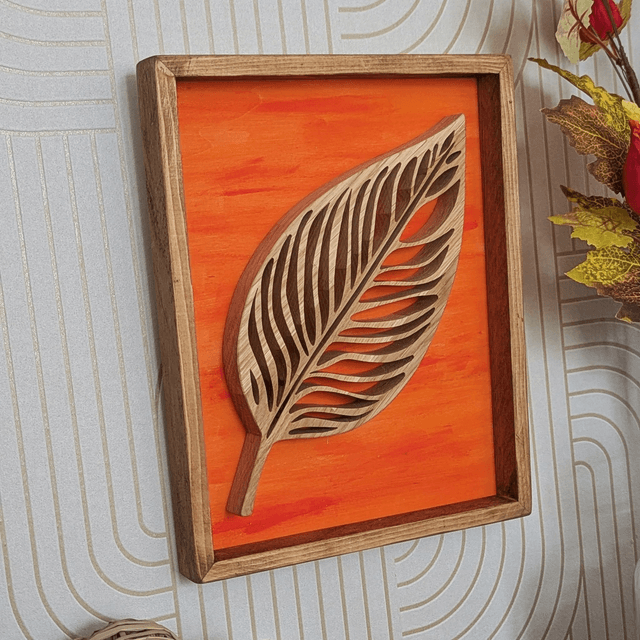 Tableau feuille automne