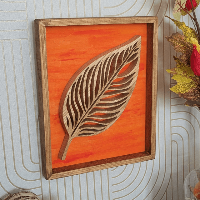 Tableau feuille automne