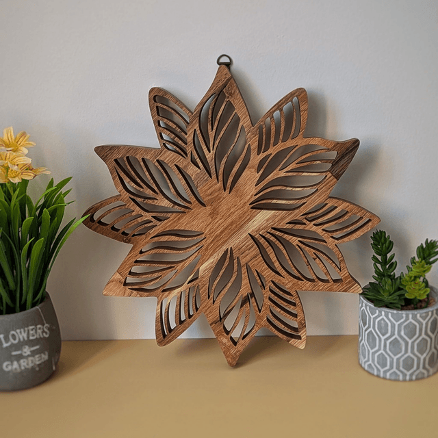 Fleur en chêne