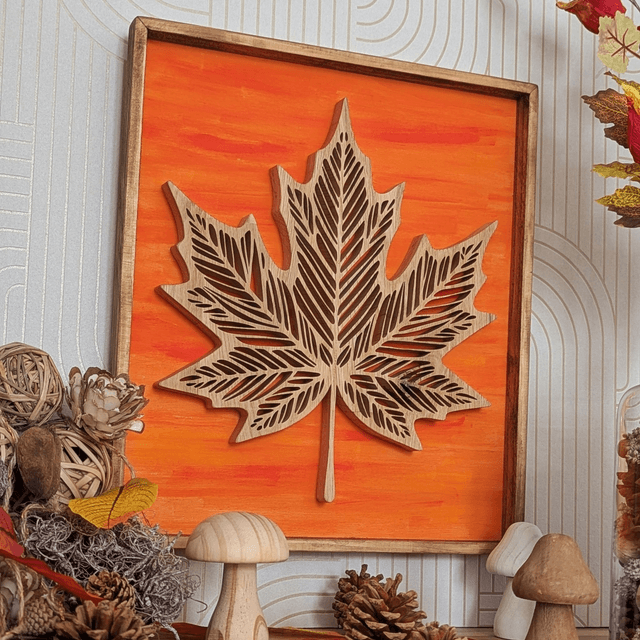 Tableau feuille automne