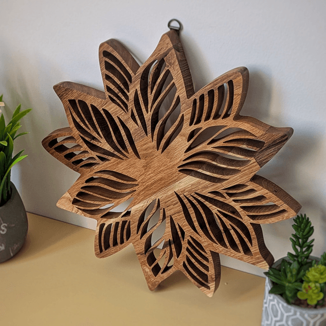 Fleur en chêne