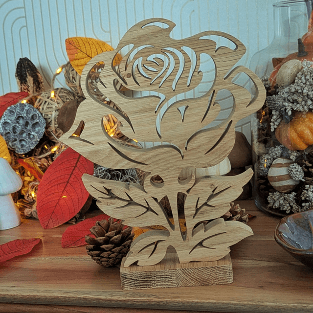 Rose en chêne