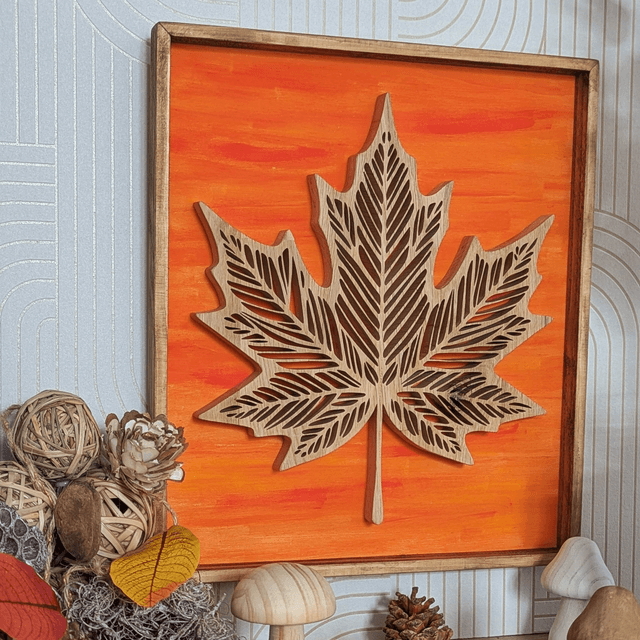 Tableau feuille automne