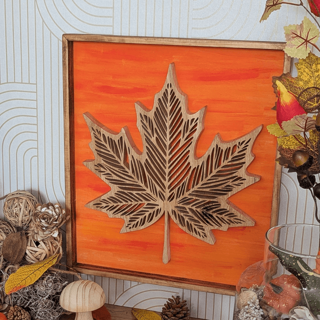 Tableau feuille automne