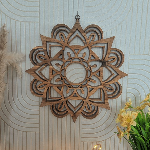 Mandala en acacia