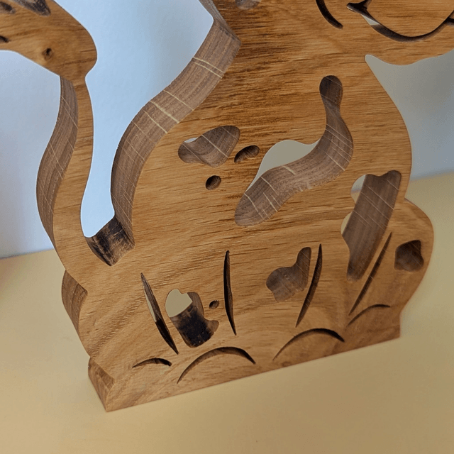Vache en chêne