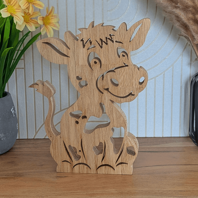Vache en chêne