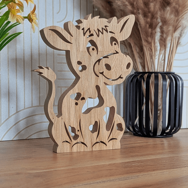 Vache en chêne