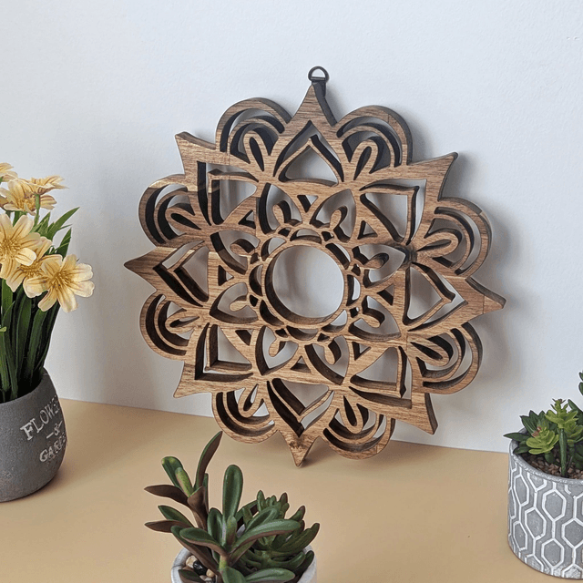 Mandala en acacia