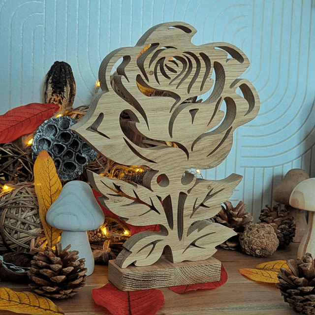Rose en chêne