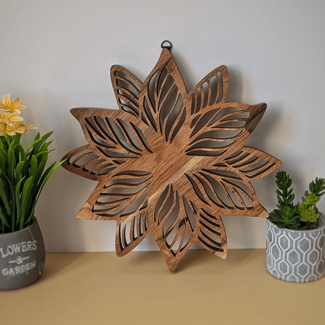 Fleur en chêne