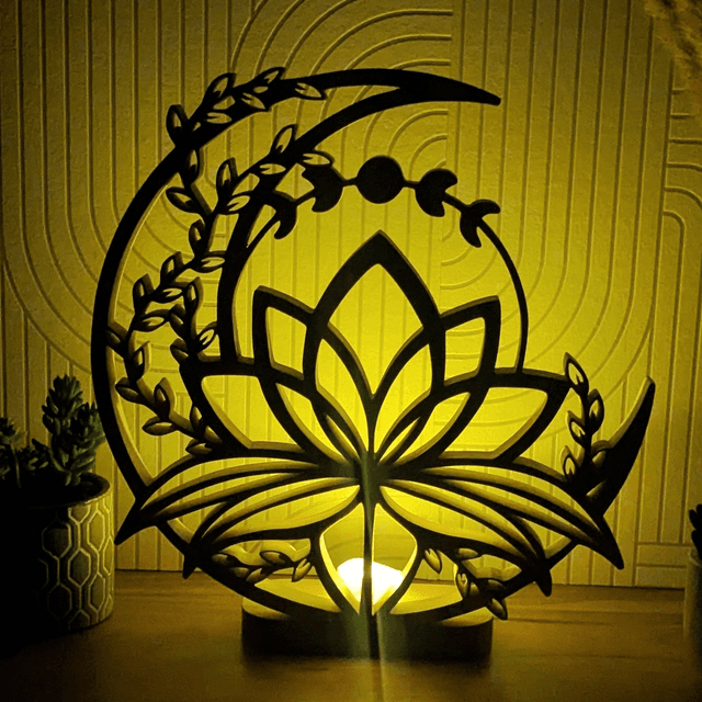 Lune de lotus V3 en hêtre